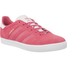 Adidas Gazelle J 882 Kridt Pink Chalk Pink Fodtøj Hvid lyserød