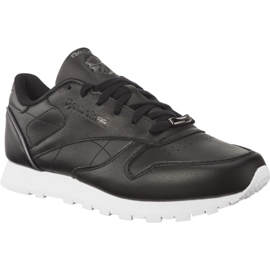 Reebok Klassisk Læder Hw Sort Sølv Metallisk Hvid