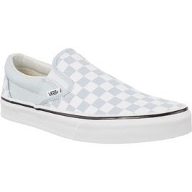Vans Classic SLIP-ON Checkerboard Qck hvid blå
