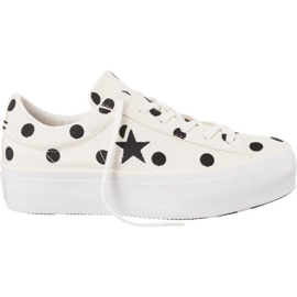 Converse C560696 One Star Platform hvid