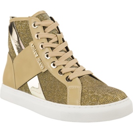 Armani Jeans Vævet Sneaker 7P566-06250 brun gul