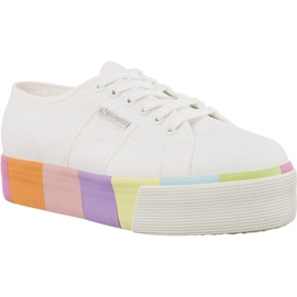 Superga 2790 Cotmultifoxingw G78 White Flerfarvet hvid