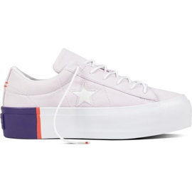 Converse 559902 En stjerne Barely Grape Rush Coral White hvid violet lyserød