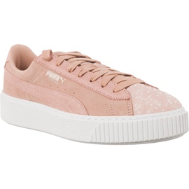 Suede Platform Fersken Beige PUMA Hvid violet lyserød