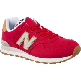New Balance Ml574yla Team Rød Med Overskyet