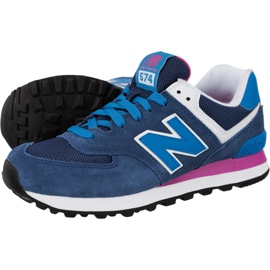 New Balance Wl574moy blå lyserød marine blå