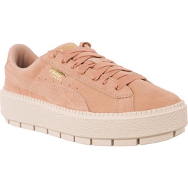 Puma Suede Platform Trace Peach Beige Pearl lyserød