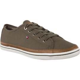 Tommy Hilfiger Ikonisk Kesha Sneaker 011 Dusty Olive grøn