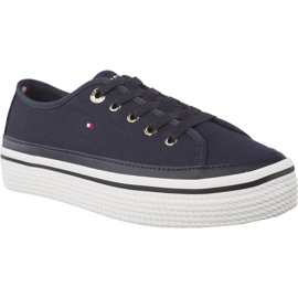 Tommy Hilfiger Corporate Flatform Sneaker blå