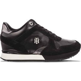 Tommy Hilfiger Camo Metallic Wedge 990 Sort