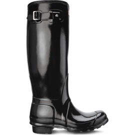 Hunter Kvinder Original Tall Gloss Black sort