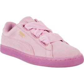 Puma Suede Heart Reset i 902 lyserød