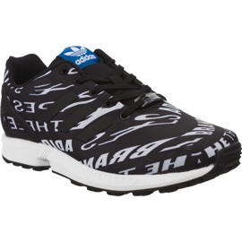 Adidas Zx Flux J 410 hvid sort