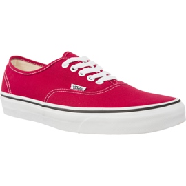 Vans Autentisk Q9U Crimson True White rød