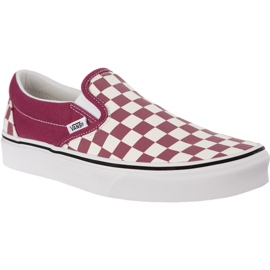 Vans Classic Slip On U7A Checkerboard Dry Rose Hvid flerfarvet