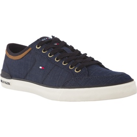 Tommy Hilfiger Core Material Mix Sneaker blå marine blå