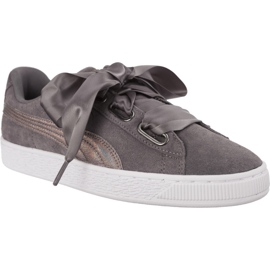 Puma Suede Heart Lunalux Wn S Røget Pearl hvid grå