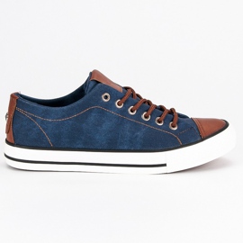 Sport Herres denim sneakers blå