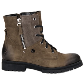 Stilfulde Khaki VINCEZA Workers grøn