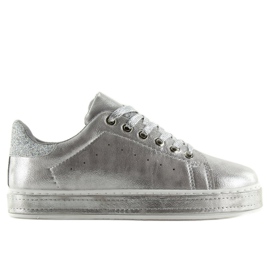Sølv damesneakers K-301 Sølv grå