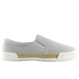 Sneakers slip-on grå 15691A Grå