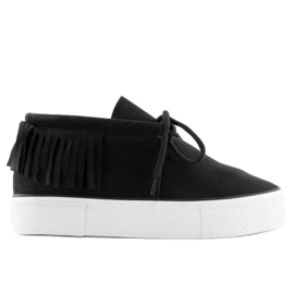 Sorte damesneakers A-63 Sort