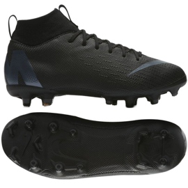 Nike Mercurial Superfly 6 Academy Gs Mg Jr AH7337-001 fodboldsko sort sort