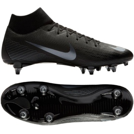 Nike Mercurial Superfly 6 Academy Sg Pro M AH7364-001 fodboldsko sort sort