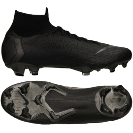 Nike Mercurial Superfly 6 Elite Fg M AH7365-001 fodboldsko sort sort