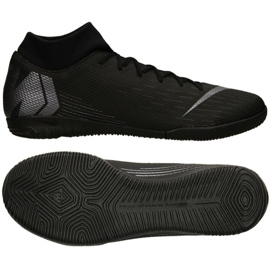 Indendørssko Nike Merurial Superflyx 6 Academy Ic M AH7369-001 sort sort