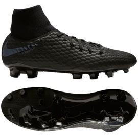 Nike Hypervenom 3 Academy Df Fg M AQ9217-001 fodboldsko sort sort