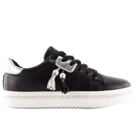 Sorte damesneakers 88038 SORT / HVID