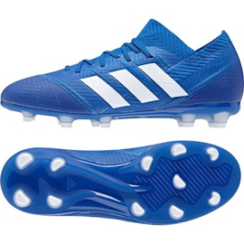 Adidas Nemeziz 18.1 FG Jr DB2348 fodboldstøvler blå