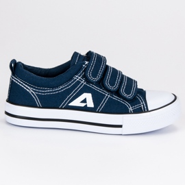 American Club Amerikanske velcro sneakers blå