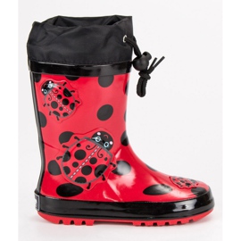 American Club Galoshes amerikanske ladybirds rød