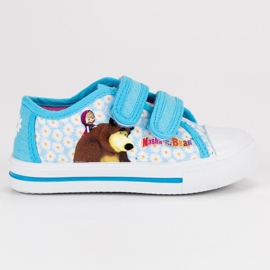Sneakers Velcro Masha Og Bjørnen blå