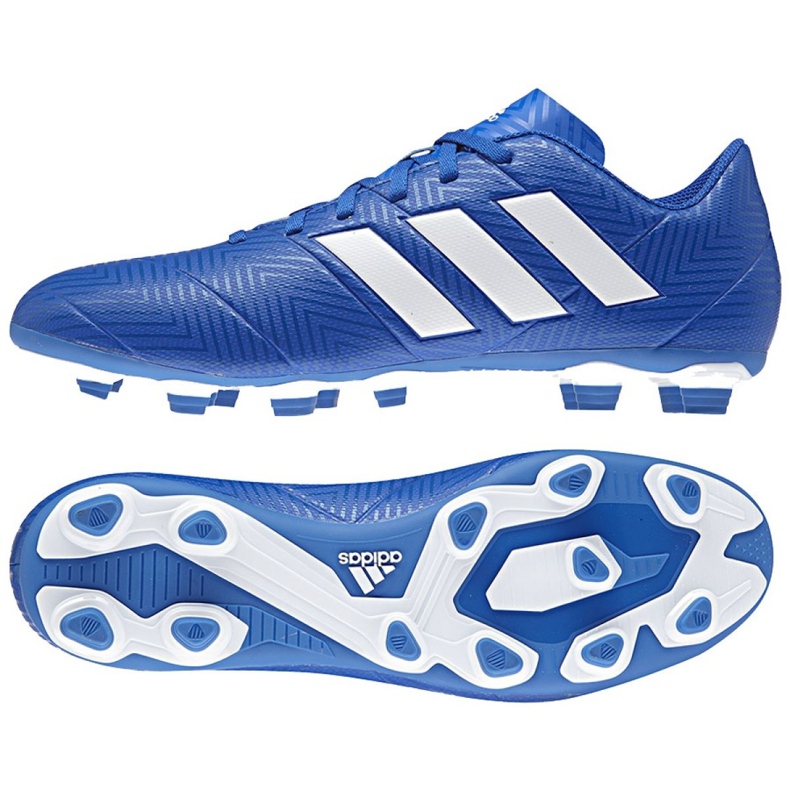 Adidas Nemeziz 18.4 FxG M DB2115 fodboldstøvler blå flerfarvet