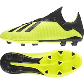 Adidas X 18.3 Fg M DB2183 fodboldstøvler gul gul