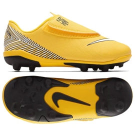 Nike Mercurial Vapor 12 (V) Ps Neymar FG / MG Jr AO2897-710 fodboldsko gul gul