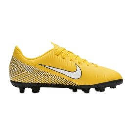 Nike Mercurial Vapor 12 Club Neymar Mg Jr AO9472-710 fodboldsko flerfarvet gule farver