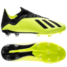 Adidas X 18.2 Fg M DB2180 fodboldstøvler gul gul