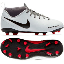 Nike Phantom Vsn Club Df Fg Jr AO3288-060 fodboldsko flerfarvet hvid