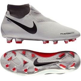 Nike Phantom Vsn Pro Df Fg AO3266-060 fodboldsko hvid grå