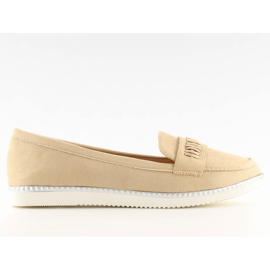Damebeige loafers 22-07 Beige