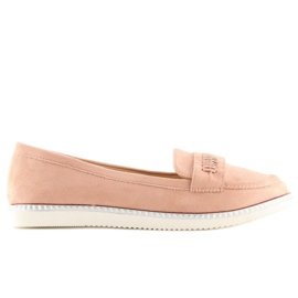 Pink damemokkasiner 22-07 Pink lyserød