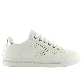 Sneakers med hvide sten BM1971 Hvid