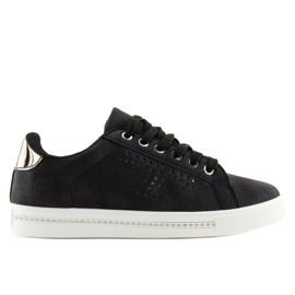 Sort BM1971 Sorte sneakers med sten