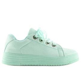 Sneakers med bånd mint H99-23 Lysegrøn