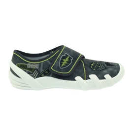 Befado børnesko hjemmesko sneakers 273y241 sort grå grøn