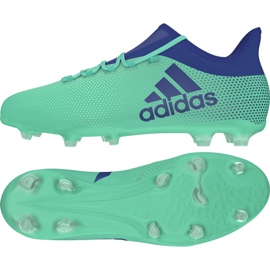 Adidas X 17.2 Fg M CP9189 fodboldstøvler flerfarvet grøn